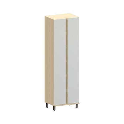 Paneleiro 2 Portas 100% Mdf Com Espaço Para Micro-ondas 70cm Carvalho-cinza Cristal