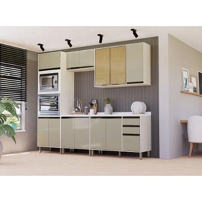Cozinha Compacta 5 Peças Com Tampo Linea Pátina Mocca