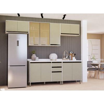 Cozinha Compacta 5 Peças Com Tampo Linea Pátina Mocca