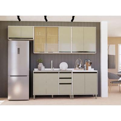 Cozinha Compacta 5 Peças Sem Tampo Linea Pátina Mocca