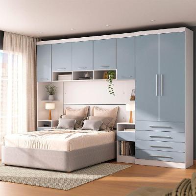 Quarto 7 Portas 5 Gavetas Alpes Master Luciane Móveis Grey