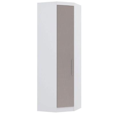 Guarda Roupa de Canto Diagonal 70cm 1 Porta Alpes Luciane Móveis Branco Pf-cinammon Pf