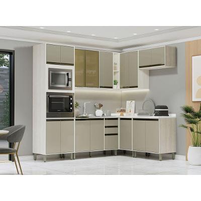 Cozinha Canto Completa 7 Peças Sem Tampo Linea Pátina