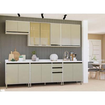 Cozinha Compacta 5 Peças Com Tampo Linea Pátina Mocca