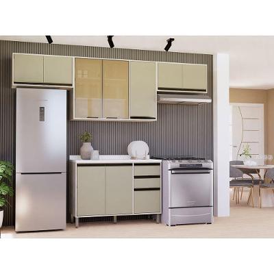 Cozinha Compacta 4 Peças Com Tampo Linea Pátina Mocca