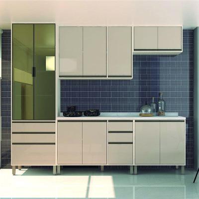 Cozinha 5 Peças Tampos Vidro Reflecta 270cm Linea