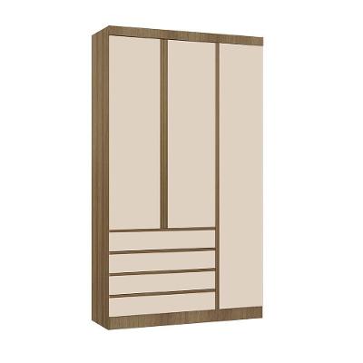 Guarda Roupa Modulado Veneza 3 Portas 4 Gavetas Arenas
