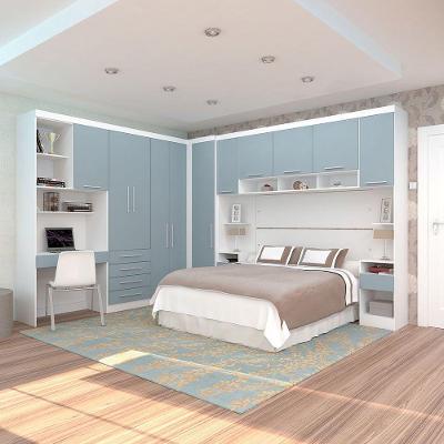 Quarto Home Office 6 Módulos Cabeceira Alpes Luciane