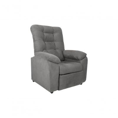 Poltrona Do Papai Reclinável Onix Suede Cinza Matrix