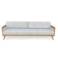 Sofá 4 Lugares Saibi Ozki 240Cm Poliéster Cinza Madeira Eucalipto Cedro Corda Náutica Plana Poliéste - 8