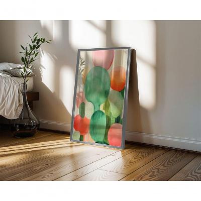 Quadro Decorativo Brisa de Outono Retangular 60X90 em Canvas Preto