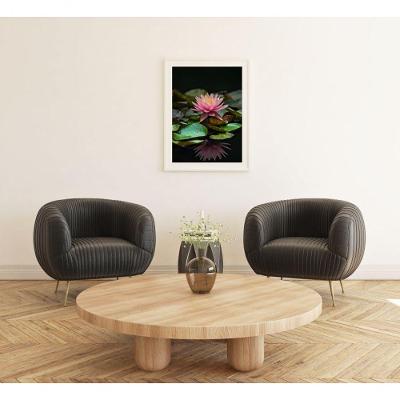 Quadro Decorativo Beleza Intocável Floral Retangular 30x40CM Preto