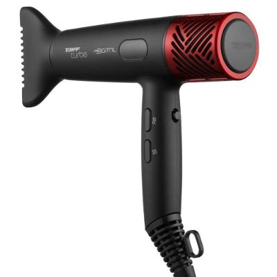 Secador de Cabelo Turbe Digital 2400W Íons Negativos 2 Temperaturas Preto Taiff 220V