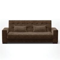Sofá Cama Decorativo 210Cm Beesley Suede Marrom - Gran Belo - 3