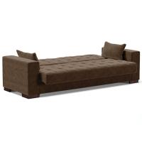 Sofá Cama Decorativo 210Cm Beesley Suede Marrom - Gran Belo