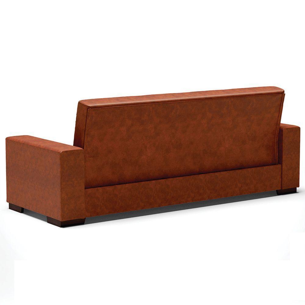 Sofá Cama Decorativo 210Cm Beesley Pu Nozes - Gran Belo - 2