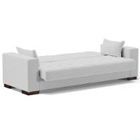 Sofá Cama Decorativo 210Cm Beesley Linho Cinza - Gran Belo