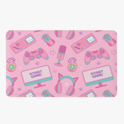 Tapete Para Quarto Infantil Estampado Streamer Girl 60cm X 40cm - Base Antiderrapante