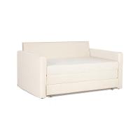 Sofá Cama Castor Casal Salerno Max Suede Bege 2 Lugares - 9