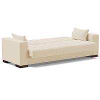 Sofá Cama Decorativo 210Cm Beesley Linho Bege - Gran Belo - 3