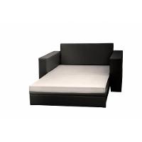 Sofá Cama Castor Casal Salerno Corano Preto 2 Lugares - 3