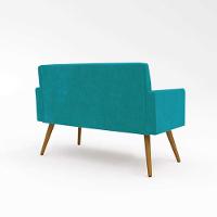 Kit Namoradeira 2 Lugares Reforçada + 2 Poltronas azul Turquesa - 8