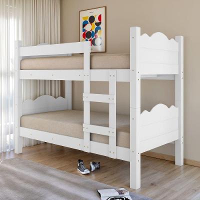 Beliche Solteiro Pequim Art Panta 2 em 1 Converte em 2 Camas MDF Branco