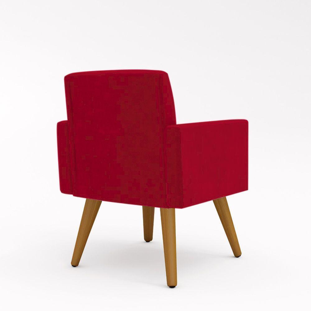 Kit Namoradeira 2 Lugares Reforçada + 2 Poltronas vermelho - 6