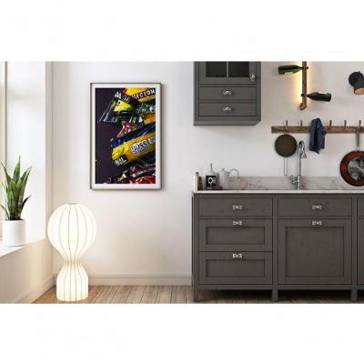 Quadro Decorativo a Força do Imbatível Retangular 60 X 40 Branco para Decoração