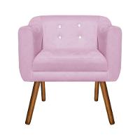 Kit 01 Namoradeira e 02 Poltronas Julia Rosa Com Strass - 2