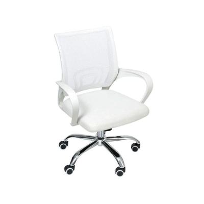 Cadeira De Escritório Oficial Begonia Mesh Giratória Branco