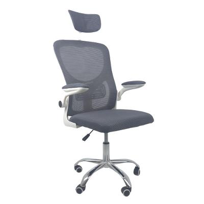 Cadeira De Escritório Oficial Vegas Apoio Cinza Branco