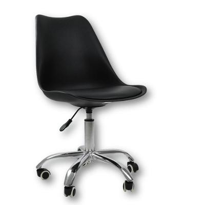 Cadeira Office Base  Com Rodízio Giratória  Preto