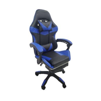 Cadeira Gamer Stillus Oficial Apoio Pés Preto/azul