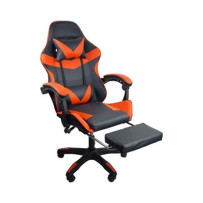 Cadeira Gamer Stillus Oficial Apoio Pés Preto-vermelho
