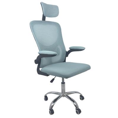 Cadeira De Escritório Diretor  Vegas Com Apoio Azul-Preto