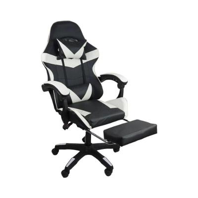Cadeira Gamer Stillus Oficial Apoio Pés Preto/branco