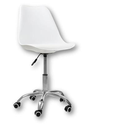 Cadeira Office Base  Com Rodízio Giratória  Branco