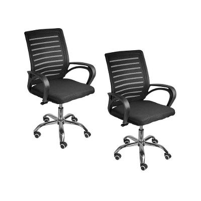 Kit 2 Cadeiras De Escritório Diretor Roma Oficial