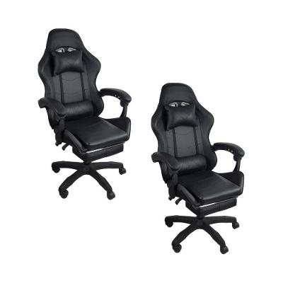 Kit 2 Cadeiras Gamer Stillus Ergonômica-Preta