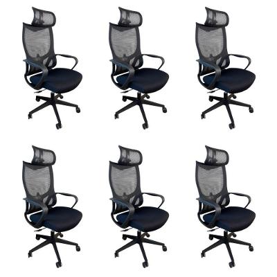 Kit 6 Cadeiras De Escritório Oficial Verona Apoio