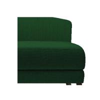 Recamier Heitor 185cm Com Almofada   Direito Suede Cor Verde/vermelho - 2