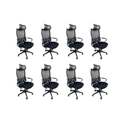 Kit 8 Cadeiras De Escritório Presidente  Verona Com Apoio