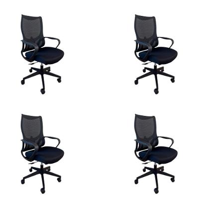 Kit 4 Cadeiras Presidente Verona Sem  Apoio