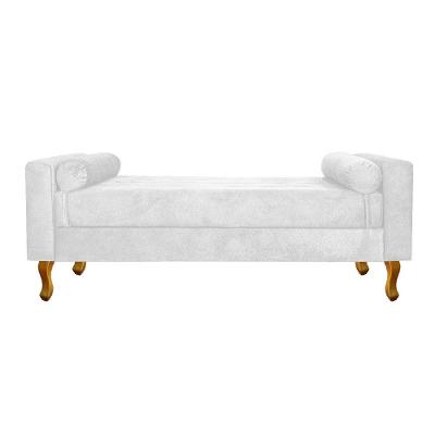 Recamier Félix Casal 140cm Suede Branco