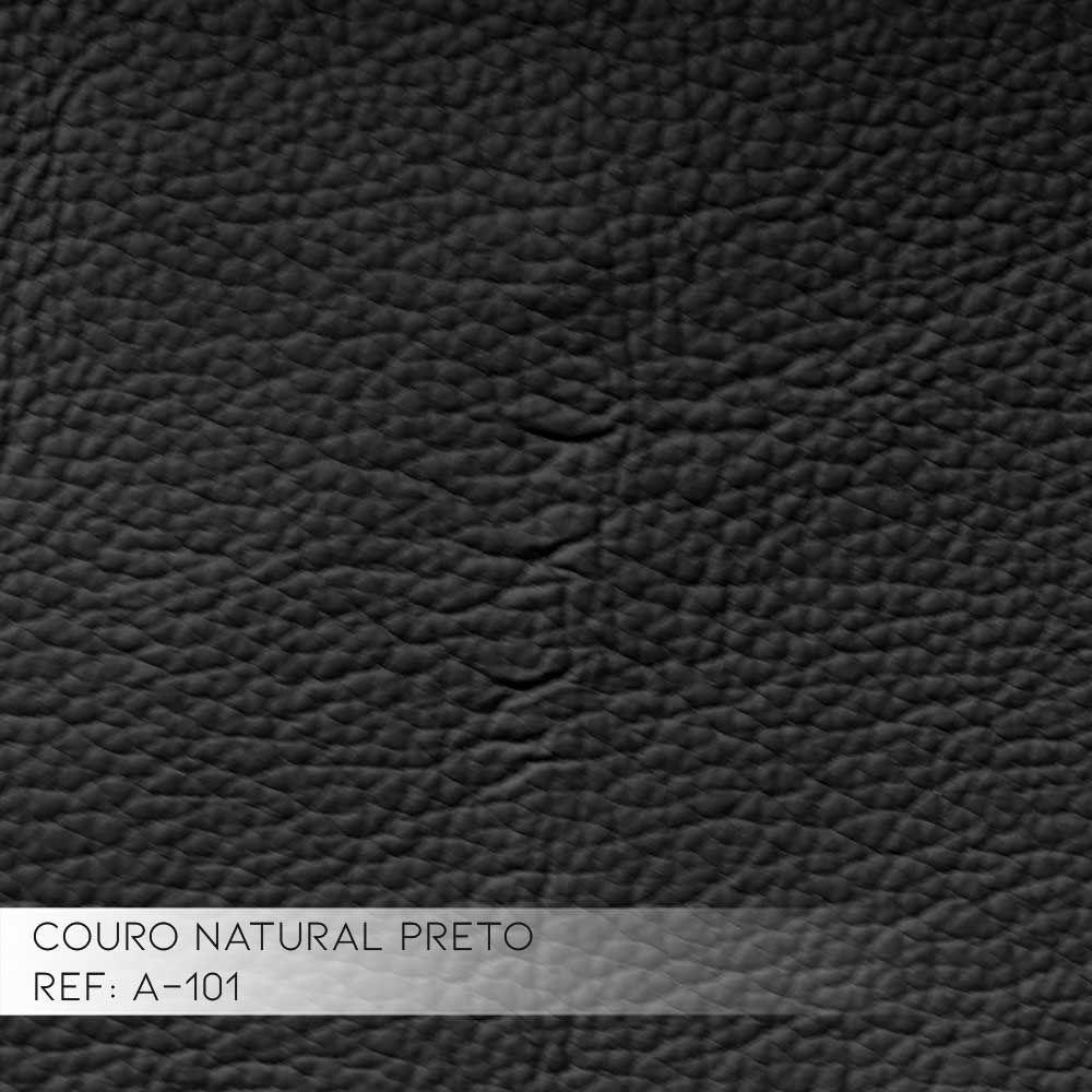 Sofá 2 Lugares Bérgamo 180cm Couro Preto - 3