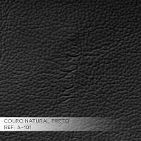 Sofá 2 Lugares Bérgamo 180cm Couro Preto - 3