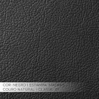 Sofá 2 Lugares Sala de Estar 150cm Milão Couro Preto Gran Belo - 8