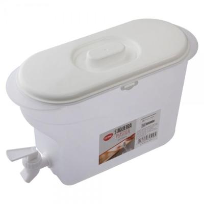Suqueira Portátil Dispenser De Bebidas Suco Água Camping Praia Geladeira Torneira 3,2l Grande