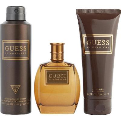 Toilette Spray Masculino Guess Marciano Guess Eau 100 Ml + Desodorante Spray 177 Ml + Gel De Banho 200 Ml